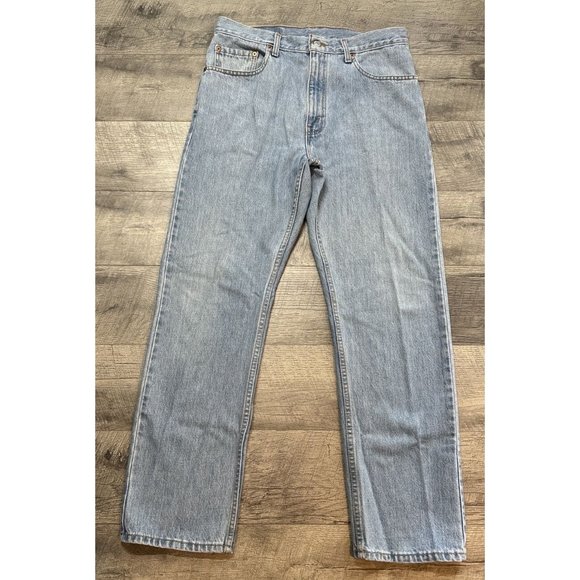 Vintage Levis 505 Jeans Mens 34x30 Blue Denim Stonewashed Straight Leg Light Y2K - Picture 1 of 8